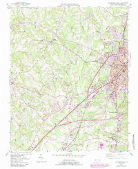 Download a high-resolution, GPS-compatible USGS topo map for Lexington West, NC (1987 edition)