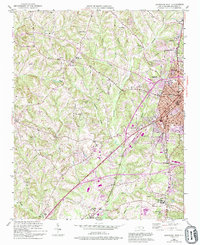 Download a high-resolution, GPS-compatible USGS topo map for Lexington West, NC (1994 edition)