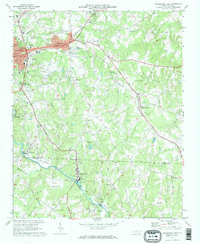 Download a high-resolution, GPS-compatible USGS topo map for Lincolnton East, NC (1972 edition)