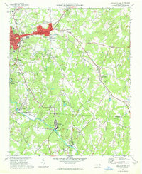 Download a high-resolution, GPS-compatible USGS topo map for Lincolnton East, NC (1972 edition)