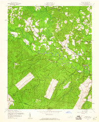 preview thumbnail of historical topo map of Hoke County, NC in 1957