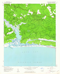Download a high-resolution, GPS-compatible USGS topo map for Lockwoods Folly, NC (1962 edition)