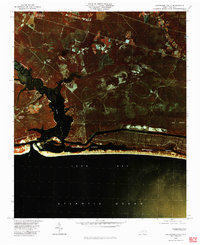 preview thumbnail of historical topo map of Brunswick County, NC in 1980