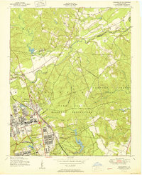 1950 Map of Manchester