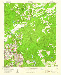 preview thumbnail of historical topo map of Cumberland County, NC in 1957
