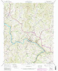 Download a high-resolution, GPS-compatible USGS topo map for Marshall, NC (1990 edition)