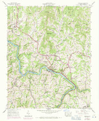Download a high-resolution, GPS-compatible USGS topo map for Marshall, NC (1971 edition)