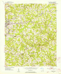 preview thumbnail of historical topo map of Guilford County, NC in 1952