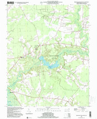 preview thumbnail of historical topo map of Gates County, NC in 1997