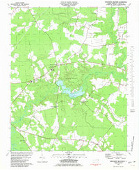 preview thumbnail of historical topo map of Gates County, NC in 1981
