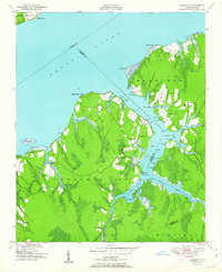 preview thumbnail of historical topo map of Craven County, NC in 1951
