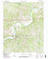 1968 Map of Milton, NC, 1984 Print