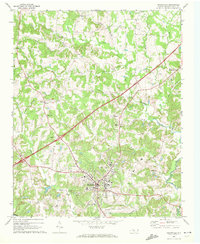 Download a high-resolution, GPS-compatible USGS topo map for Mocksville, NC (1972 edition)