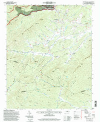 preview thumbnail of historical topo map of McDowell County, NC in 1994