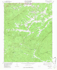 preview thumbnail of historical topo map of McDowell County, NC in 1982