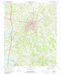 Download a high-resolution, GPS-compatible USGS topo map for Mooresville, NC (1988 edition)