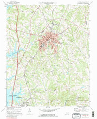 Download a high-resolution, GPS-compatible USGS topo map for Mooresville, NC (1988 edition)