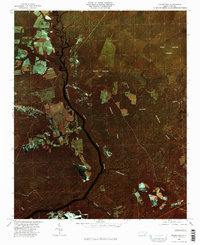 preview thumbnail of historical topo map of Pender County, NC in 1980