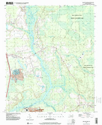preview thumbnail of historical topo map of Pender County, NC in 1997