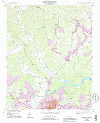Download a high-resolution, GPS-compatible USGS topo map for Morganton North, NC (1996 edition)