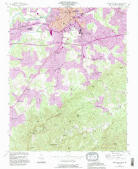 Download a high-resolution, GPS-compatible USGS topo map for Morganton South, NC (1996 edition)