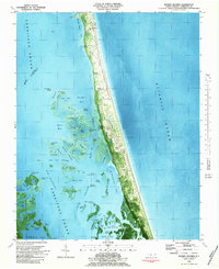 Download a high-resolution, GPS-compatible USGS topo map for Mossey Islands, NC (1983 edition)