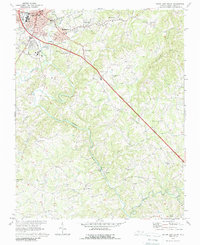 Download a high-resolution, GPS-compatible USGS topo map for Mount Airy South, NC (1988 edition)