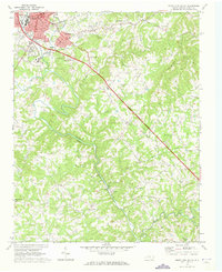 Download a high-resolution, GPS-compatible USGS topo map for Mount Airy South, NC (1973 edition)