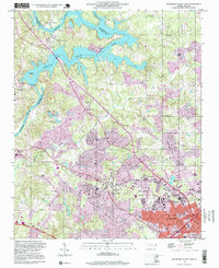 preview thumbnail of historical topo map of Mecklenburg County, NC in 1997