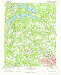 preview thumbnail of historical topo map of Mecklenburg County, NC in 1969