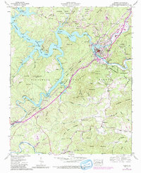 Download a high-resolution, GPS-compatible USGS topo map for Murphy, NC (1990 edition)
