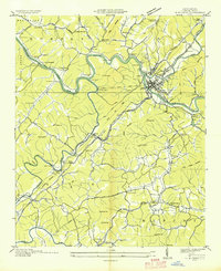 1934 Map of Murphy, NC