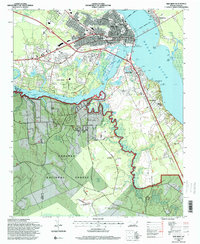 Download a high-resolution, GPS-compatible USGS topo map for New Bern, NC (2000 edition)