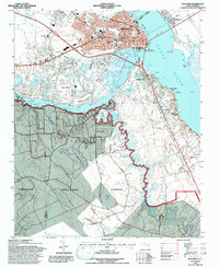 preview thumbnail of historical topo map of New Bern, NC in 1994