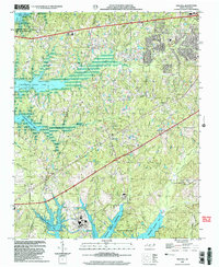 Download a high-resolution, GPS-compatible USGS topo map for New Hill, NC (2004 edition)