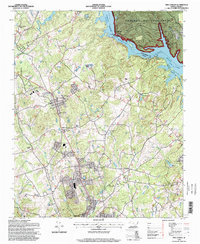 Download a high-resolution, GPS-compatible USGS topo map for New London, NC (1998 edition)