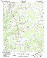 Download a high-resolution, GPS-compatible USGS topo map for Newton Grove South, NC (1986 edition)