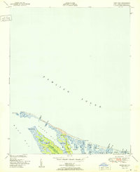 Download a high-resolution, GPS-compatible USGS topo map for North Bay, NC (1950 edition)