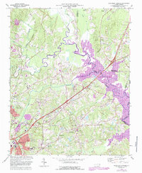 Download a high-resolution, GPS-compatible USGS topo map for Northeast Durham, NC (1987 edition)