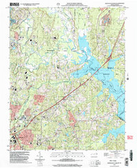 Download a high-resolution, GPS-compatible USGS topo map for Northeast Durham, NC (2003 edition)