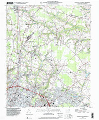 Download a high-resolution, GPS-compatible USGS topo map for Northeast Goldsboro, NC (2001 edition)