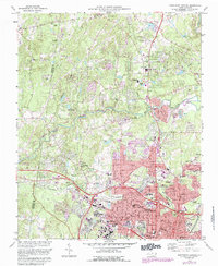 Download a high-resolution, GPS-compatible USGS topo map for Northwest Durham, NC (1987 edition)