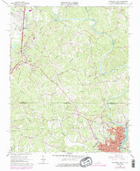 preview thumbnail of historical topo map of Rockingham County, NC in 1965