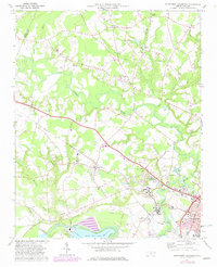 Download a high-resolution, GPS-compatible USGS topo map for Northwest Goldsboro, NC (1982 edition)