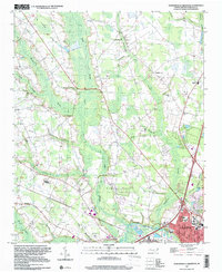 Download a high-resolution, GPS-compatible USGS topo map for Northwest Lumberton, NC (2000 edition)