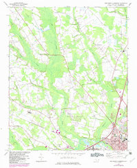 preview thumbnail of historical topo map of Robeson County, NC in 1972