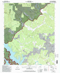 Download a high-resolution, GPS-compatible USGS topo map for Oak Hill, NC (1998 edition)