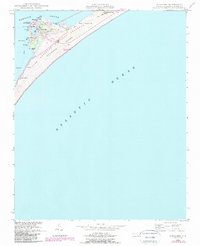 1948 Map of Ocracoke, 1984 Print
