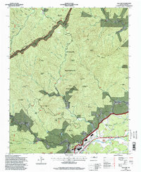 Download a high-resolution, GPS-compatible USGS topo map for Old Fort, NC (1998 edition)