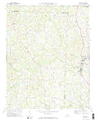 Download a high-resolution, GPS-compatible USGS topo map for Ossipee, NC (1973 edition)